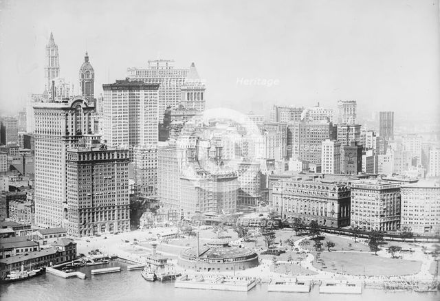 N.Y.C. from Army plane, between c1915 and c1920. Creator: Bain News Service.