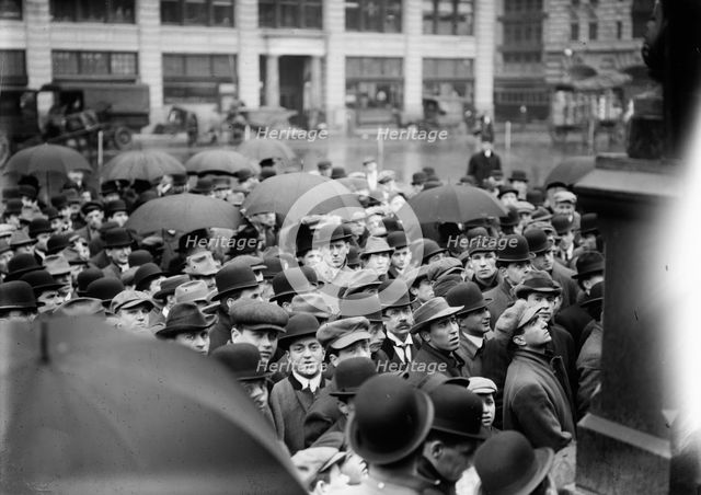 N.Y. - Lawrence strike meeting, (1912?). Creator: Bain News Service.