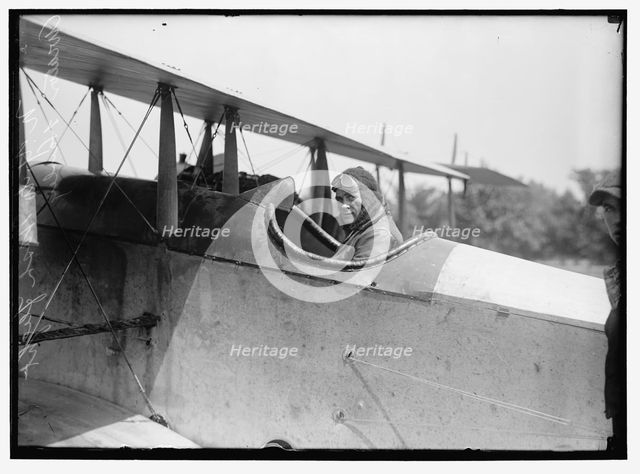 N.Y. to Wash. Flight aviator Hawley, between 1913 and 1918. Creator: Harris & Ewing.