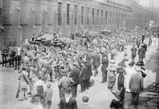 N.Y. troops (war game), between c1910 and c1915. Creator: Bain News Service
