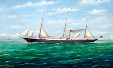 N.Z.G. S.S. Hinemoa off the Kaikouras, NZ, 1911. Creator: Frank Barnes