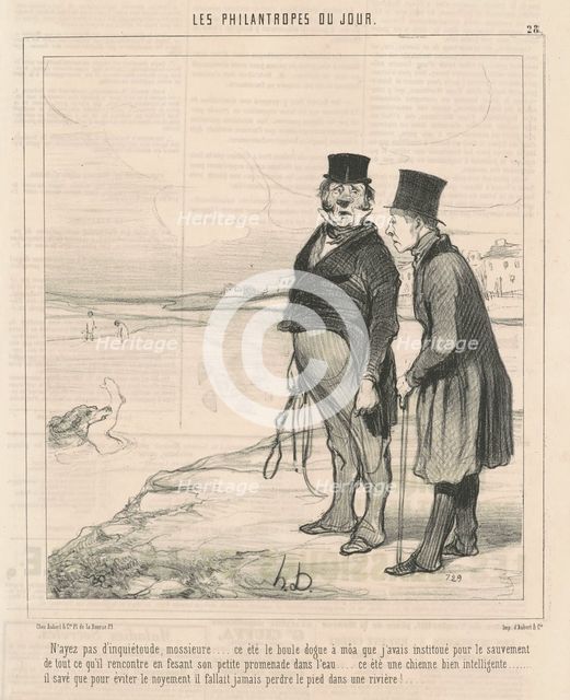 N'ayez pas d'inquiètoude ..., 19th century. Creator: Honore Daumier.