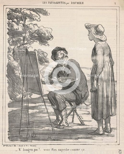 N'bougez pas! ..., 19th century. Creator: Honore Daumier.