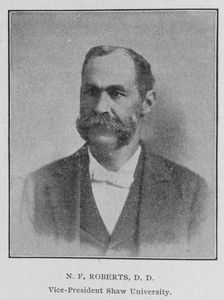 N. F. Roberts, D.D.; Vice-President Shaw University, 1902. Creator: Unknown