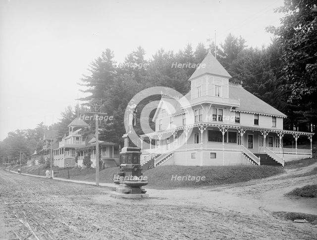 N.H. Veterans' Association encampment buildings, Lake Winnipesaukee, N.H., between 1900 and 1906. Creator: Unknown.