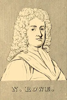 N. Rowe (1674-1718), 1830. Creator: Unknown