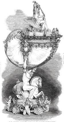 No. 1. - Nautilus, Mounted in Silver-Gilt, the Property of Her Majesty, 1850. Creator: Unknown