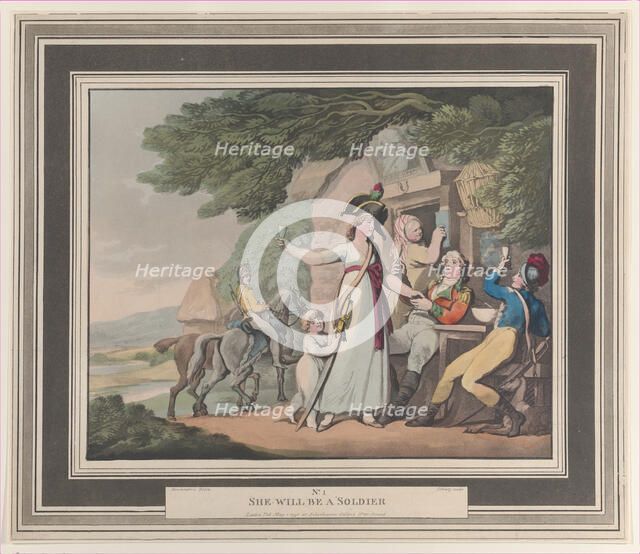 No. 1: She Will Be A Soldier, May 1, 1798. Creator: Heinrich Schutz.