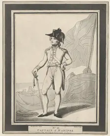 No. 10: Captain of Marines, February 15, 1799. Creator: Henri Merke
