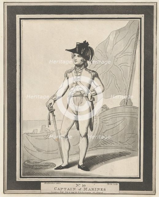 No. 10: Captain of Marines, February 15, 1799. Creator: Henri Merke.