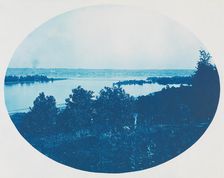 No. 139a. Head of Niota Chute with Closing Dam [near Fort Madison, Iowa], 1885. Creator: Henry Bosse