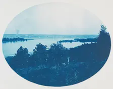 No. 139a. Head of Niota Chute with Closing Dam [near Fort Madison, Iowa], 1885. Creator: Henry Bosse