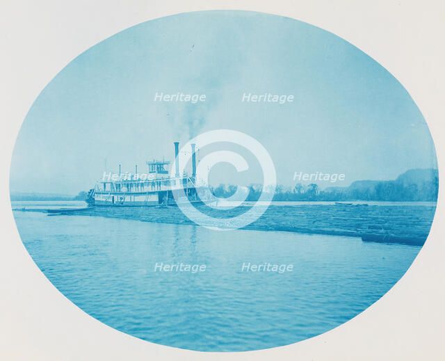 No. 167. Raftboat "David Bronson", 1885. Creator: Henry Bosse.