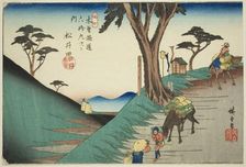 No. 17: Matsuida, from the series "Sixty-nine Stations of the Kisokaido (Kisokaido..., c. 1835/38. Creator: Ando Hiroshige