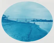 No. 185. Chicago, Milwaukee & St. Paul Rail Road Bridge at Hastings, Minnesota, 1885. Creator: Henry Bosse