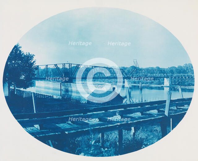No. 186. Chicago, Burlington & Northern Rail Road Bridge Across Mouth of St Croix River, 1891. Creator: Henry Bosse.