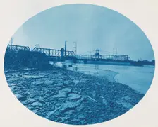 No. 199. Draw Span of Chicago & North Western Rail Road Bridge at Clinton, Iowa, 1885. Creator: Henry Bosse