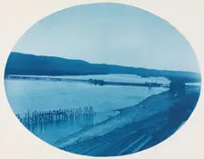 No. 193a. Old Ponton Bridge at Prairie du chien, Wisconsin, 1885. Creator: Henry Bosse