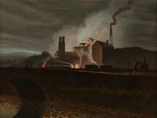 No.2 Furnace, Rhymney ironworks, Mid-Glamorgan, South Wales, c1830. Creator: John Petherick