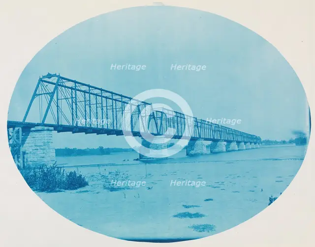 No. 204. Iowa Central Railway Bridge at Keithsburg, Illinois, 1889. Creator: Henry Bosse.