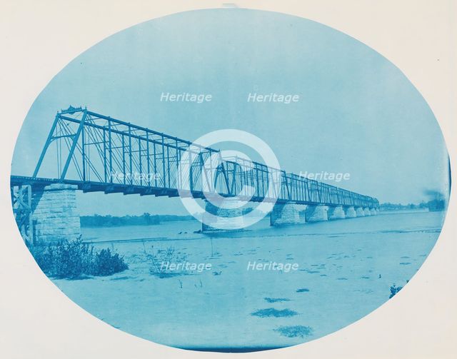 No. 204. Iowa Central Railway Bridge at Keithsburg, Illinois, 1889. Creator: Henry Bosse.