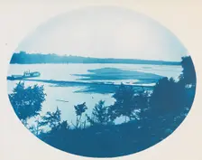No. 34. From Bluffs at Merrimac, Minnesota Looking Down Stream, 1885. Creator: Henry Bosse