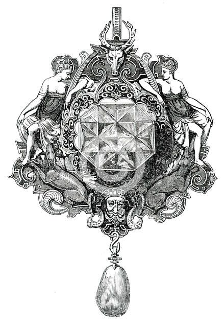 No. 376. - Gold Pendant, attributed to Cellini, 1850. Creator: Unknown.