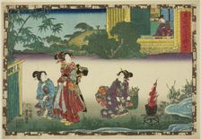 No. 37, from the series "That Purple Image in Magic Lantern Shows (Sono sugata yukari..., c1847/52. Creator: Utagawa Kunisada