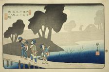 No. 37: Miyanokoshi, from the series "Sixty-nine Stations of the Kisokaido (Kisokaido..., c.1835/38. Creator: Ando Hiroshige