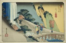 No. 39: Agematsu, from the series "Sixty-nine Stations of the Kisokaido (Kisokaido...c. 1835/38. Creator: Ando Hiroshige