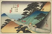 No. 43: Tsumagome, from the series "Sixty-nine Stations of the Kisokaido (Kisokaido..., c. 1835/38. Creator: Ando Hiroshige