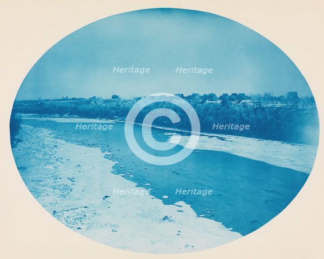 No. 6. From South Approach of Franklin Ave Bridge, Minneapolis, Minnesota Looking Up Strea..., 1890. Creator: Henry Bosse.