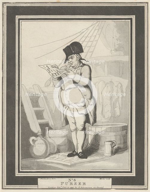 No. 6: Purser, February 15, 1799. Creator: Henri Merke.