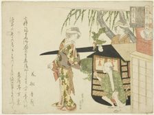 No. 7: The Bridal Procession (Koshi-iri), from the series "The Mouse's Wedding..., ", 1804. Creator: Hishikawa Sori