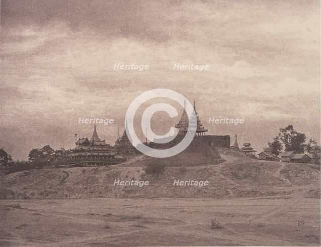 No. 7. Ye-nan-gyoung. Pagoda and Kyoung., August 14-16, 1855. Creator: Captain Linnaeus Tripe.