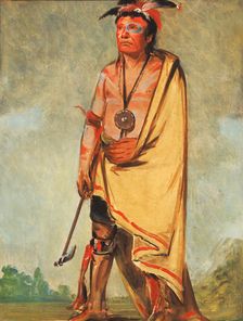 No-ak-chóo-she-kaw, He Who Breaks the Bushes, 1828. Creator: George Catlin