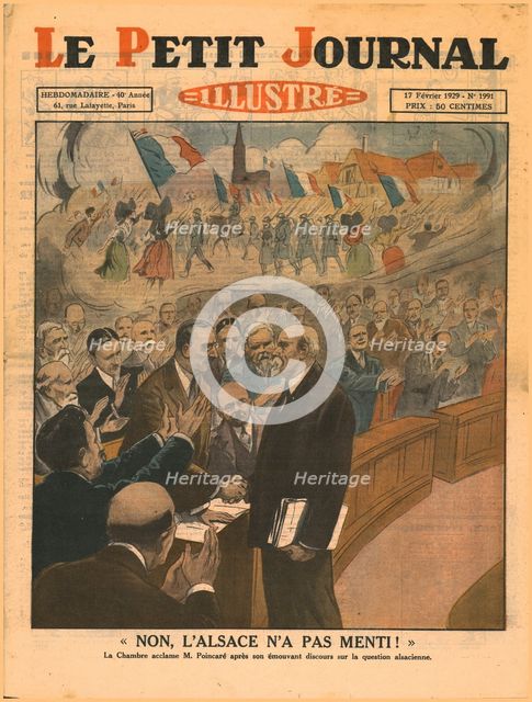 'No, Alsace did not lie!', 1929. Creator: Unknown.
