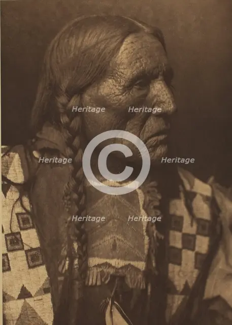 No Bear, Atsina, 1908. Creator: Edward Sheriff Curtis.