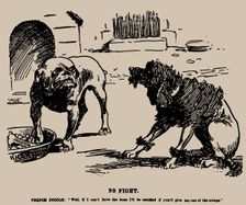 No Fight. Cartoon on the Fashoda Incident, 1898. Creator: Staniforth, Joseph Morewood (1864-1921)