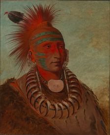 No-ho-mun-ya, One Who Gives No Attention, 1844. Creator: George Catlin