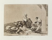 No hay que dar voces.; Los Desastres de la Guerra, Madrid 1863. Creator: Francisco Goya