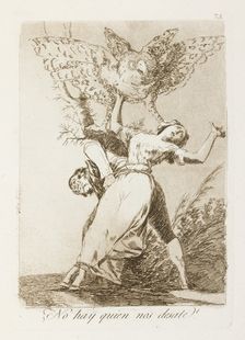 ¿No hay quien nos desaste?; Los Caprichos, pl.75, 1799. Creator: Francisco Goya