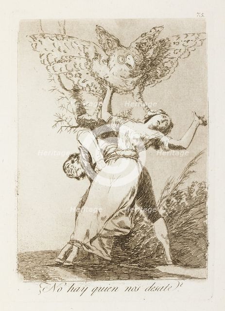 ¿No hay quien nos desaste?; Los Caprichos, pl.75, 1799. Creator: Francisco Goya.