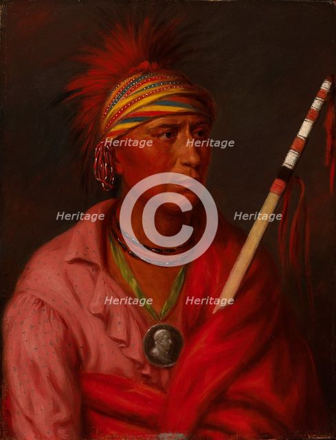 No Heart (Nan-che-ning-ga), 1837. Creator: Charles Bird King.