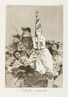 No hubo remedio.; Los Caprichos, pl.24, 1799. Creator: Francisco Goya