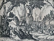 No. III. -St. John Preaching, 1635, (1924). Artist: Jacques Callot