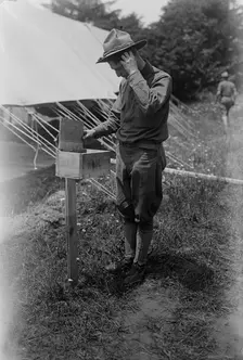 No letter from HER? -- [soldier's plea], between c1915 and c1920. Creator: Bain News Service