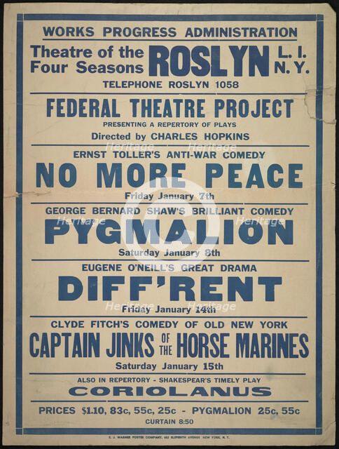 No More Peace, Roslyn, NY, [1930s]. Creator: Unknown.