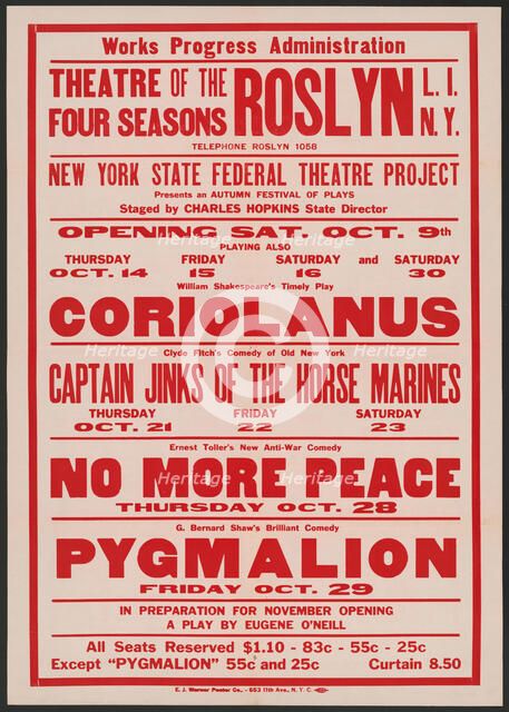 No More Peace, Roslyn, NY, 1937. Creator: Unknown.