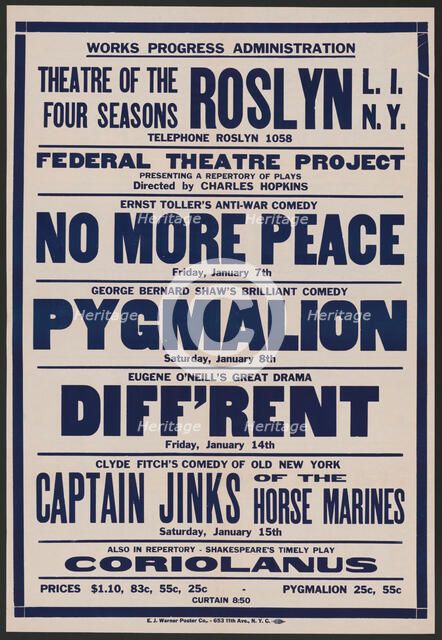 No More Peace, Roslyn, NY, 1938. Creator: Unknown.